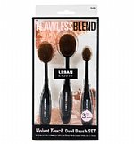 Cala Urban Studio Cosmetic Velvet Touch Oval Brush Set 3pc