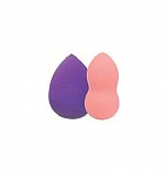 Cala Cosmetic Makeup Sponge Duo (Purple / Coral)
