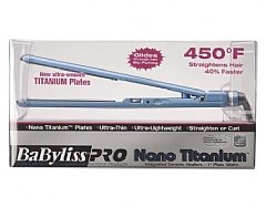 BaBylissPro 1" Titanium-Plated Ultra-Thin Straightening Iron (Extended Plate)