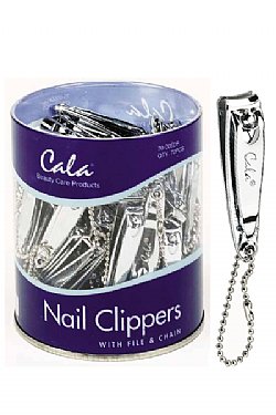 Cala Nail Clipper W/File & Chain 72pcs 