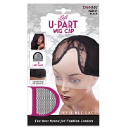 Donna U-Part Wig Cap Left Sided with Invisible Lace 12pc/pack