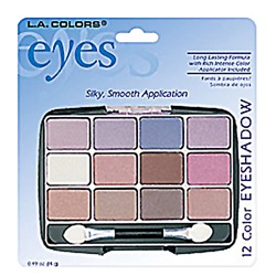 L.A. COLORS 12 COLOR EYESHADOW - GLAMOUROUS
