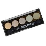 L.A. COLORS 5 COLOR METALLIC EYESHADOW - CHROMATIC  