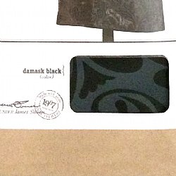 1907:SHAMPOO MASK DAMASK BLK 36"X54"