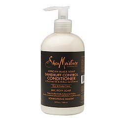 SHEA MOISTURE CONDITIONER, AFRICAN BLACK SOAP DANDRUFF CONTROL 13OZ