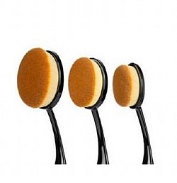 Cala Urban Studio Cosmetic Velvet Touch Oval Brush Set 3pc