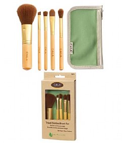 Cala Bamboo 5pc Travel Cosmetic Brush Set - Paper Box
