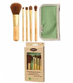 Cala Bamboo 5pc Travel Cosmetic Brush Set - Paper Box