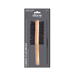 DIANE 2-SIDED CLUB BRUSH MED