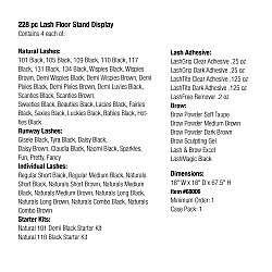 ARDELL: FLOORSTAND 228PC LASH 2 PARTS