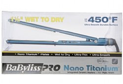 BaBylissPro 1-1/2" Titanium-Plated Wet-to-Dry Ultra-Thin Straightening Iron