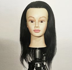 BURMAX Practice Mannequin 20 100% Human Hair