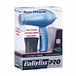 BABYLISS PRO: NANO TITANIUM 1000W TRAVEL DRYER