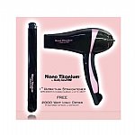 BABYLISS PRO: NANO TITANIUM PINK FLAT DRYER COMBO