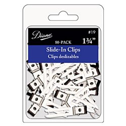 DIANE DOUBLE PRONG SLIDE-IN CLIPS 80PCS/PK