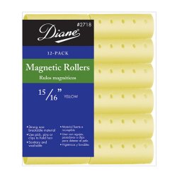 DIANE YELLOW MAGNETIC ROLLERS 15/16" - 12PCS/DZ/PK