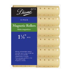 DIANE BEIGE MAGNETIC ROLLERS 1-1/8" - 12PCS/DZ/PK