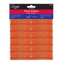 DIANE ORANGE MESH ROLLER 7/8 - 12PCS/DZ/PK 