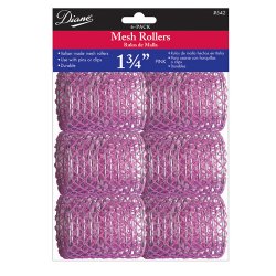 DIANE PINK MESH ROLLER 1-3/4 - 6PCS/DZ/PK