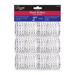 DIANE WHITE MESH ROLLER 2 - 6PCS/DZ/PK