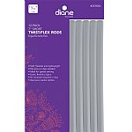 DIANE Twist Flex Rod-7" (11/16) Grey 12PC/PK