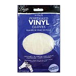 Diane Medium White Vinyl Powder Glove - 10 Count