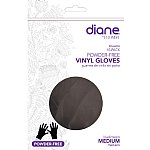 Diane Medium Black Vinyl Powder-Free Glove - 10 Count