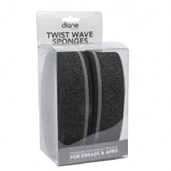 Diane Twist Wave Sponge (2 Pack) - Black/Gray
