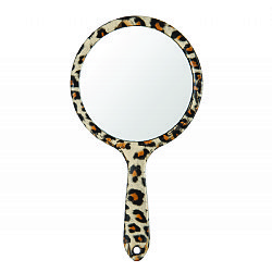 DIANE LEOPARD PRINT HANDLE MIRROW