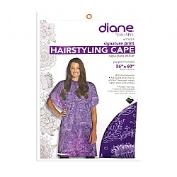 DIANE SIGNATURE PRINT HAIRSTYLING CAPE PURPLE