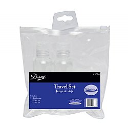 DIANE: 4PCS TRAVEL SET BOTTLES  & JARS