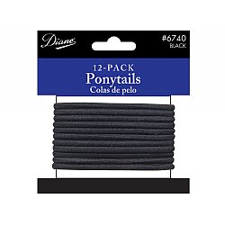 DIANE: PONYTAILS- BLACK 12PACK