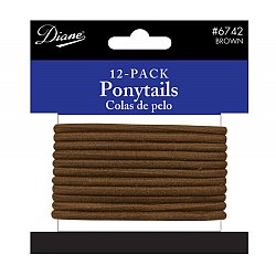 DIANE: PONYTAILS-BROWN 12PACK