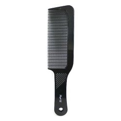 Diane 9 1/2" Flat Top Clipper Comb - Black (Dozen/Pack)