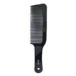 Diane 9 1/2" Flat Top Clipper Comb - Black (Dozen/Pack)