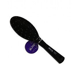 DIANE: ROUND CUSHION EXTENSION BRUSH - BLACK