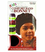 Donna Kid's Comfort Band Bonnet - Black Dozen/Pack