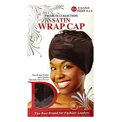 DONNA: PREMIUM SATIN WRAP CAP - ASSORTED, BLACK