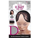 DONNA U-PART WIG CAP CENTER W/INVISIBLE LACE 12PC/PK