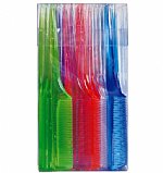 Eden Bone Tail Comb - Assorted Color 12pc/pk