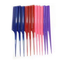 DIANE ASSORTED COLOR RAT TAIL COMB DZ/PK