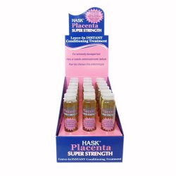 HASK PLACENTA SUPER STRENGTH LEAVE-IN INSTANT CONDITIONING TREATMENT 18PCS/DISPLAY