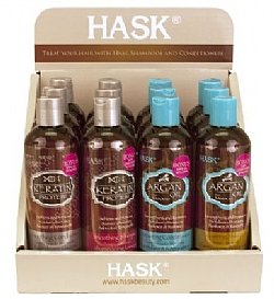 Hask Argan/Keratin Shampoo Conditioner 12oz Display
