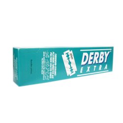 DERBY EXTRA SUPER STAINLESS STANDARD DOUBLE EDGE RAZOR BLADES 100PCS/PK 