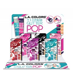 L.A. COLORS GLITTER POP 2N1 24PC DISPLAY