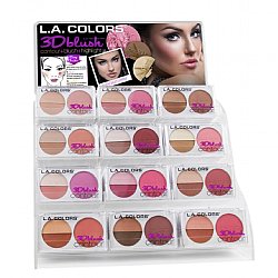 L.A.COLORS:72PC 3D BLUSH CONTOUR DISPLAY