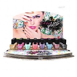 L.A. GIRL: 48 PC SPLATTER POLISH DISPLAY