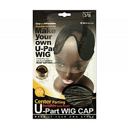 QFFIT CENTER PARTING U-PART WIG CAP W/LACE 12PCS/PK	