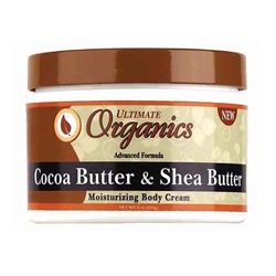 ULTIMATE ORGANICS COCOA BUTTER & SHEA BUTTER CREAM 8OZ