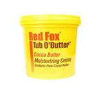 RED FOX TUB O' BUTTER COCOA BUTTER MOISTURIZING CREME 10.5OZ